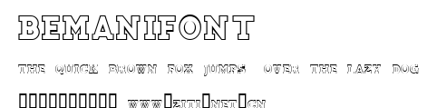 BemaniFont.ttf字體轉換器圖片
