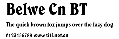 Belwe Cn BT.ttf字體轉換器圖片