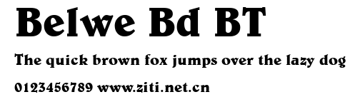 Belwe Bd BT.ttf字體轉換器圖片