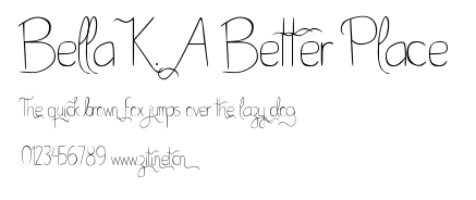 Bella K. A Better Place.ttf