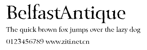 BelfastAntique.ttf字體轉換器圖片