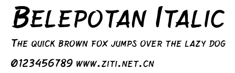 Belepotan Italic.otf