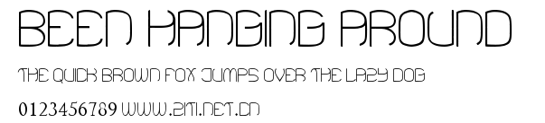 Been Hanging Around .ttf字體轉換器圖片
