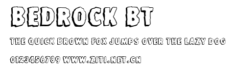 Bedrock BT.ttf
