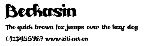 Beckasin.ttf字體轉換器圖片