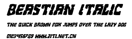 Beastian Italic.ttf字體轉換器圖片