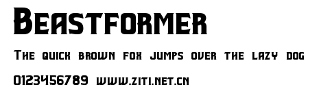 Beastformer.ttf字體轉換器圖片