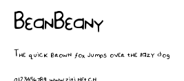 BeanBeany.ttf字體轉換器圖片