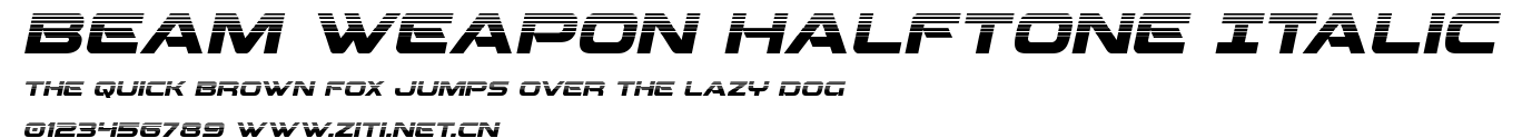 Beam Weapon Halftone Italic.ttf