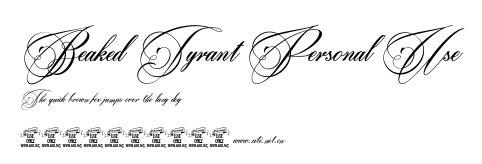 Beaked Tyrant Personal Use.ttf字體轉換器圖片