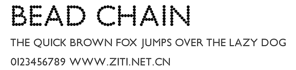 Bead Chain.ttf字體轉換器圖片