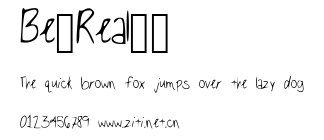 Be_Real__.ttf字體轉換器圖片