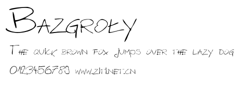 Bazgroły.ttf字體轉換器圖片
