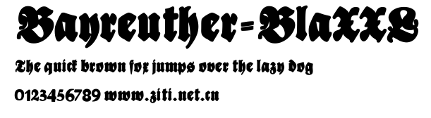 Bayreuther-BlaXXL.ttf字體轉換器圖片
