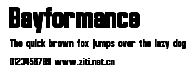 Bayformance.otf字體轉換器圖片