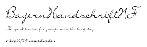 BayernHandschriftNF.ttf字體轉換器圖片