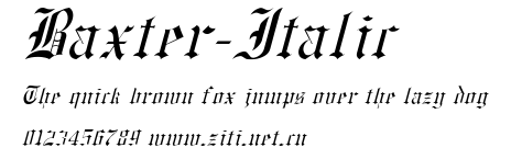 Baxter-Italic.ttf字體轉換器圖片