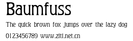 Baumfuss.ttf字體轉換器圖片