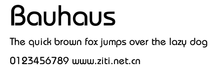 Bauhaus.ttf字體轉換器圖片