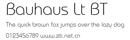 Bauhaus Lt BT.ttf字體轉換器圖片