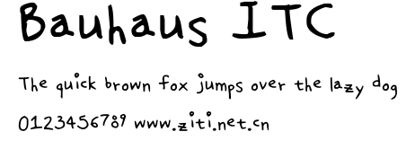Bauhaus ITC.ttf字體轉換器圖片
