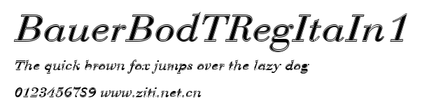 BauerBodTRegItaIn1.ttf字體轉換器圖片