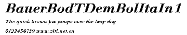 BauerBodTDemBolItaIn1.ttf字體轉換器圖片