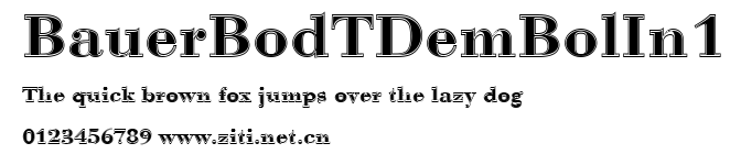 BauerBodTDemBolIn1.ttf字體轉換器圖片