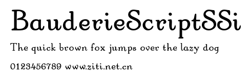 BauderieScriptSSi.ttf字體轉換器圖片