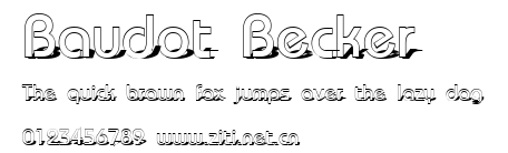 Baudot Becker.ttf字體轉換器圖片