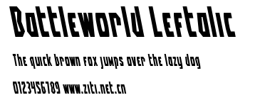 Battleworld Leftalic.ttf字體轉換器圖片