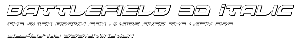 Battlefield 3D Italic.ttf