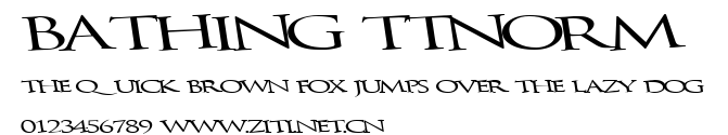 Bathing ttnorm.ttf