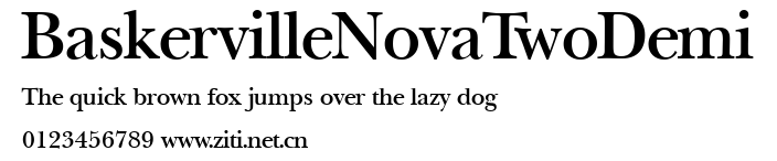 BaskervilleNovaTwoDemi.ttf字體轉換器圖片