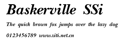 Baskerville SSi.ttf字體轉換器圖片