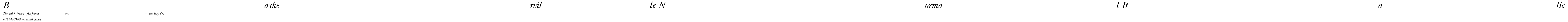 Baskerville-Normal-Italic.ttf字體轉換器圖片