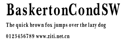 BaskertonCondSW.ttf字體轉換器圖片