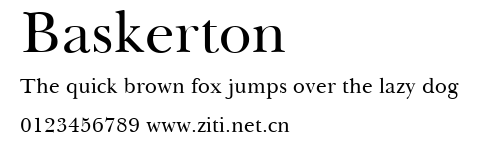 Baskerton.ttf字體轉換器圖片