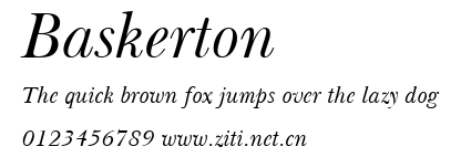Baskerton.ttf字體轉換器圖片