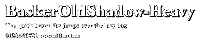 BaskerOldShadow-Heavy.ttf字體轉換器圖片