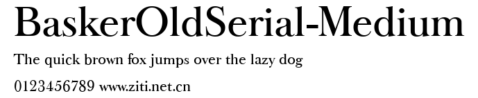 BaskerOldSerial-Medium.ttf字體轉換器圖片