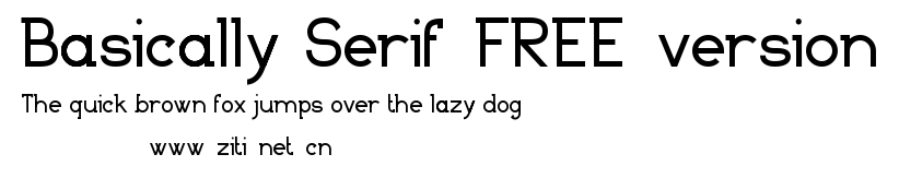 Basically Serif_FREE-version.ttf字體轉換器圖片