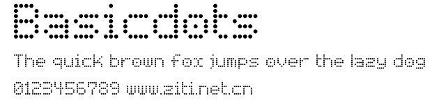 Basicdots.ttf字體轉換器圖片