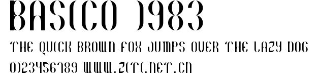 Basico 1983.ttf字體轉換器圖片