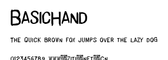 BasicHand.ttf字體轉換器圖片