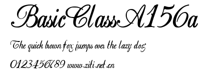 BasicClassA156a.ttf字體轉換器圖片
