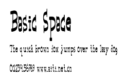 Basic Space.ttf字體轉換器圖片