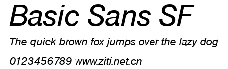Basic Sans SF.ttf字體轉換器圖片