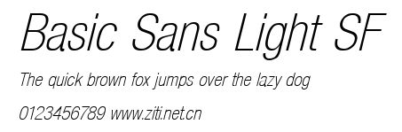 Basic Sans Light SF.ttf字體轉換器圖片