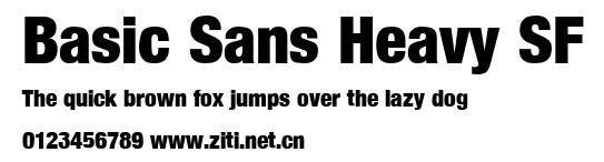 Basic Sans Heavy SF.ttf字體轉換器圖片